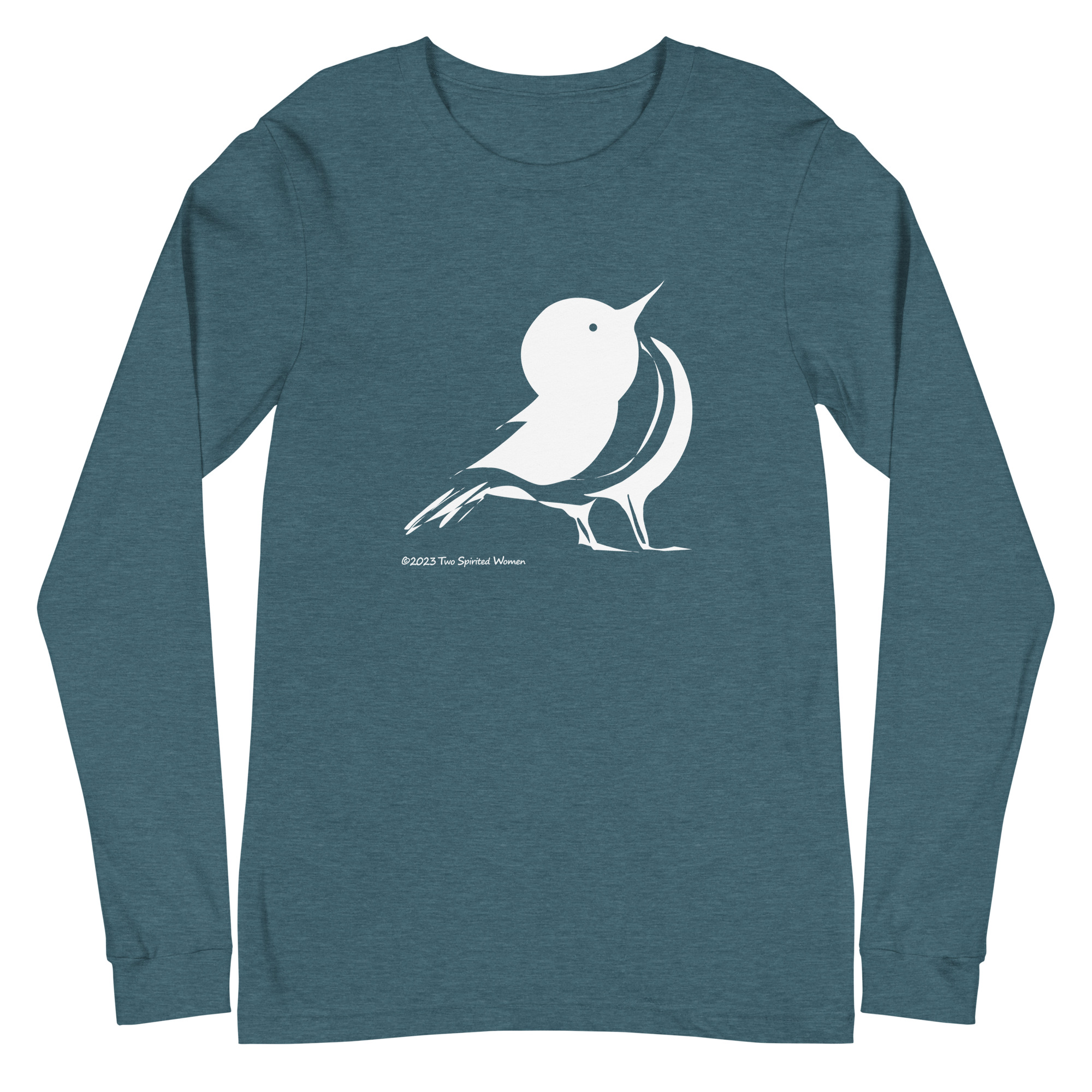 WHITE SONGBIRD - Unisex Long Sleeve Tee - Image 8