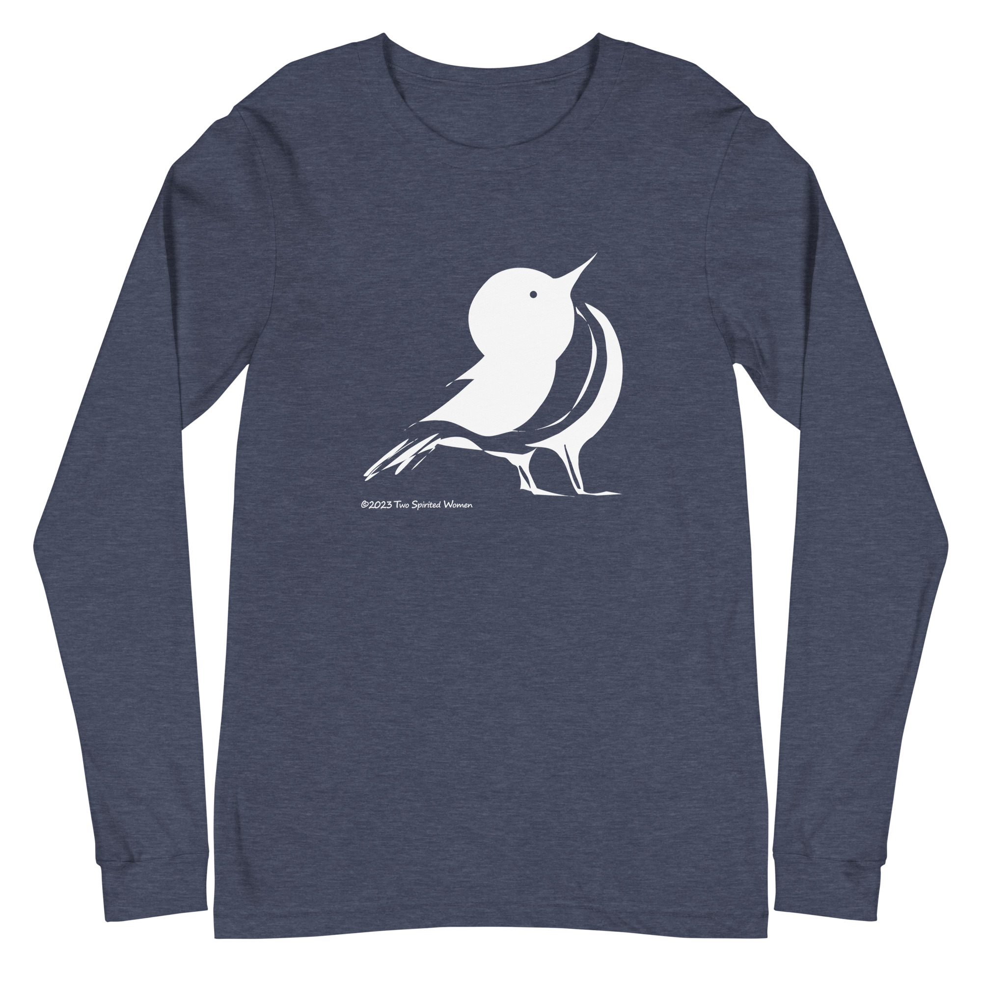 WHITE SONGBIRD - Unisex Long Sleeve Tee - Image 7