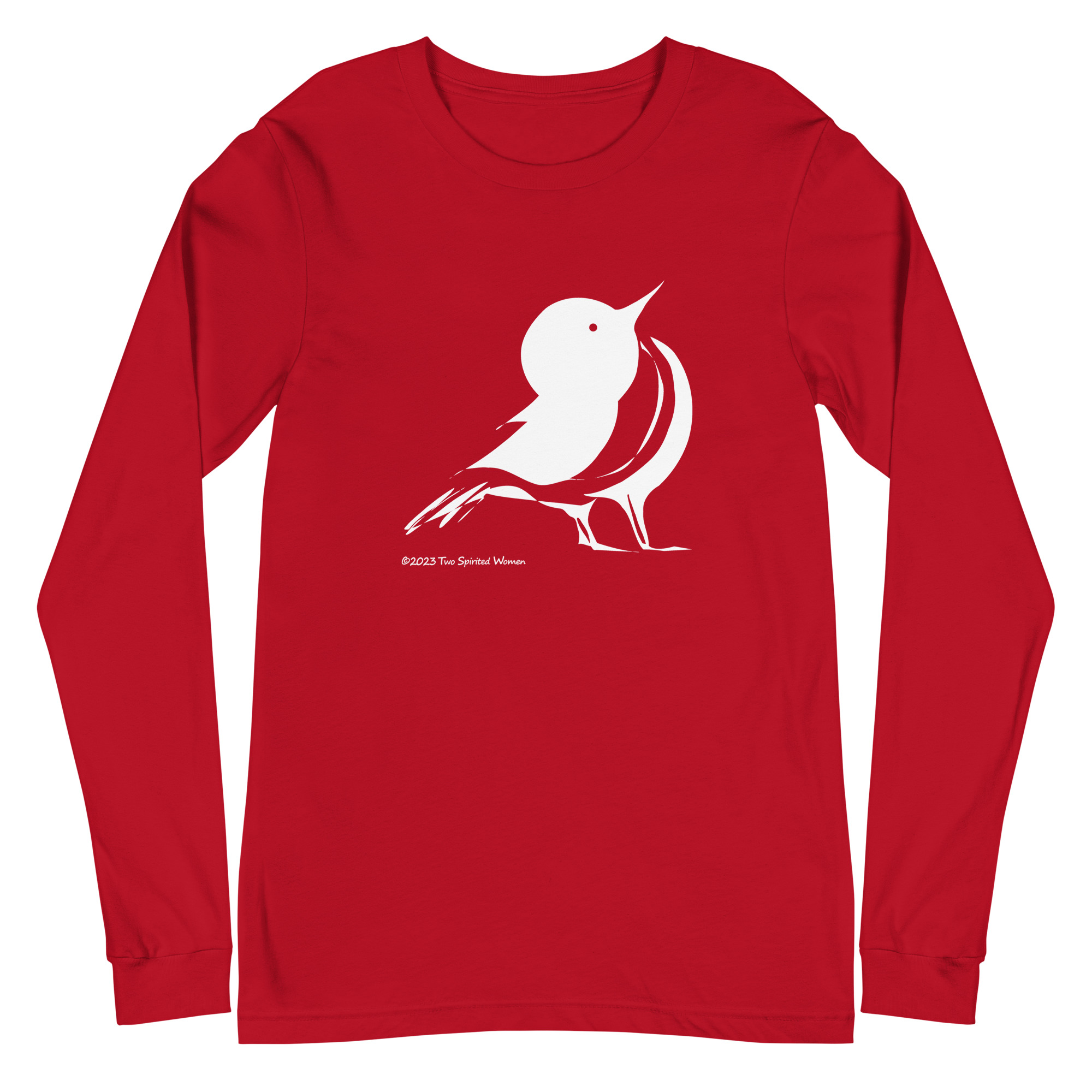 WHITE SONGBIRD - Unisex Long Sleeve Tee - Image 4