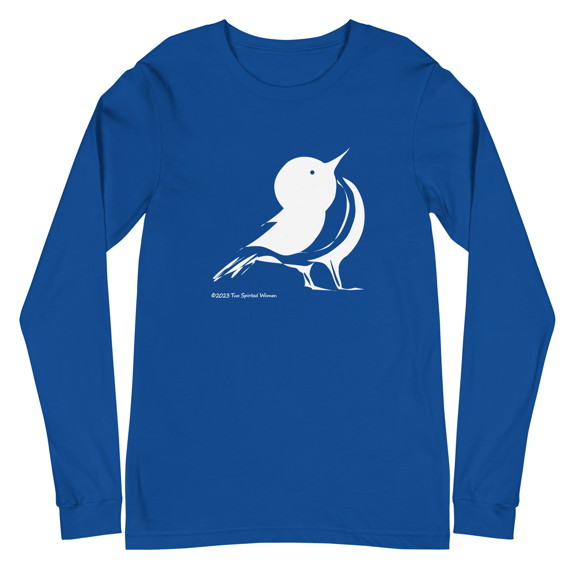 WHITE SONGBIRD - Unisex Long Sleeve Tee - Image 6