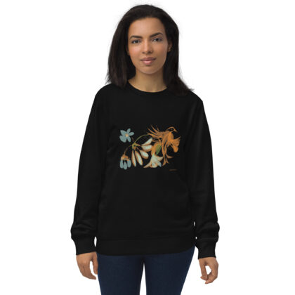 FLOWERS & WINGS - Unisex Organic Sweatshirt