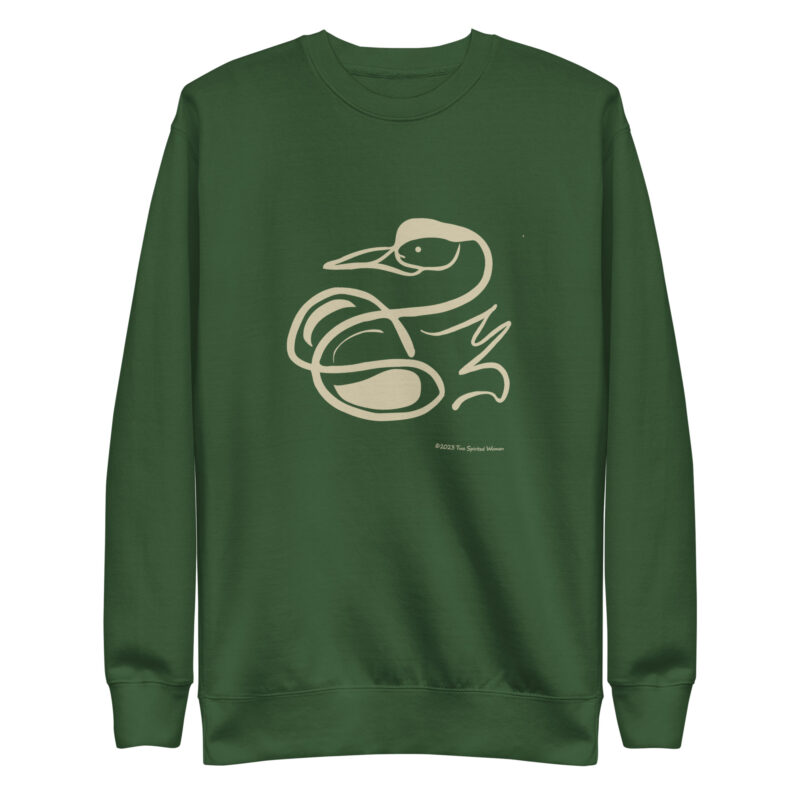 SWAN - Unisex Premium Sweatshirt - Image 4