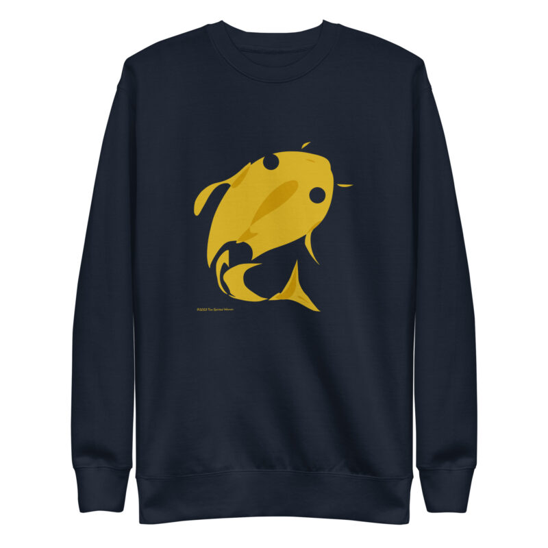 GOLD FISH - Unisex Premium Sweatshirt - Image 4