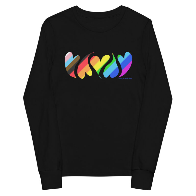 HEARTS OF PRIDE - Youth Long Sleeve Tee - Image 2