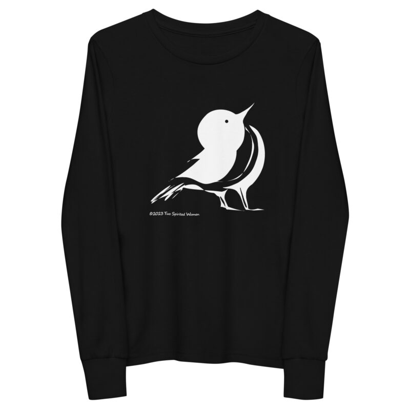 WHITE SONGBIRD - Youth Long Sleeve Tee - Image 2