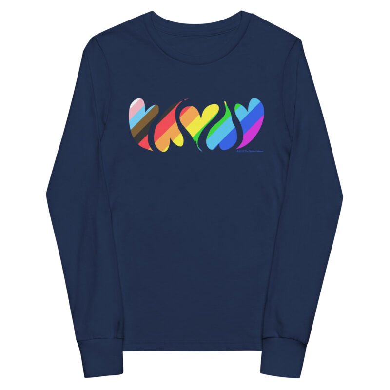 HEARTS OF PRIDE - Youth Long Sleeve Tee - Image 2
