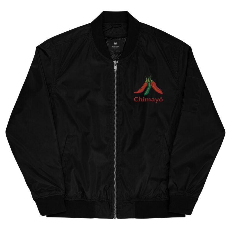 CHIMAYO CHILE - Premium Recycled Bomber Jacket (embroidered front & back)
