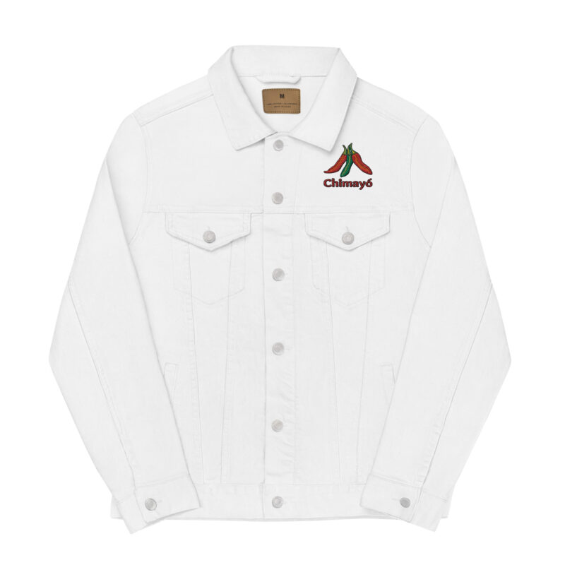 CHIMAYO CHILE - Unisex Denim Jacket (embroidered front & back) - Image 3