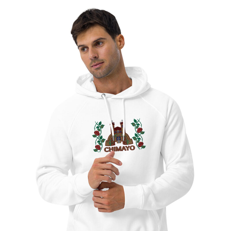 EL SANTUARIO DE CHIMAYO - Premium Unisex Eco Hoodie (embroidered) - SALE! - Image 2