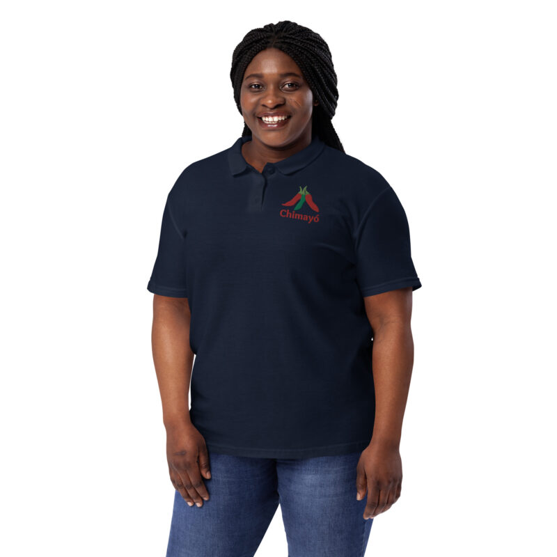 CHIMAYO CHILE - Women’s Pique Polo Shirt (front embroidery) - Image 2