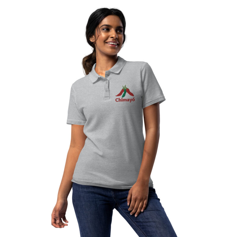 CHIMAYO CHILE - Women’s Pique Polo Shirt (front embroidery) - Image 3