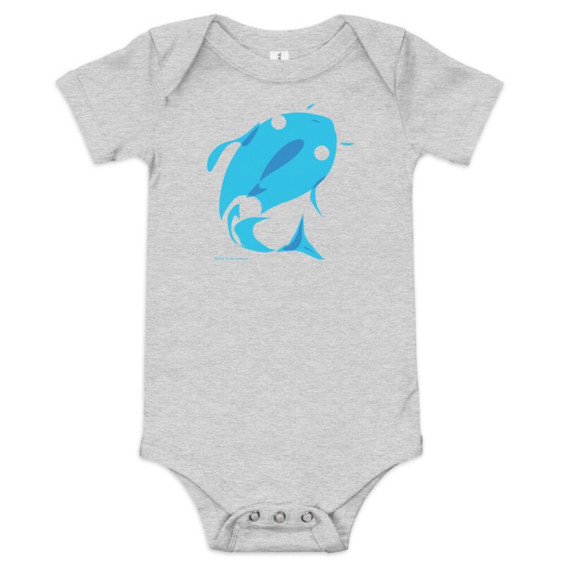 BLUE FISH - Baby Onesie - Image 11