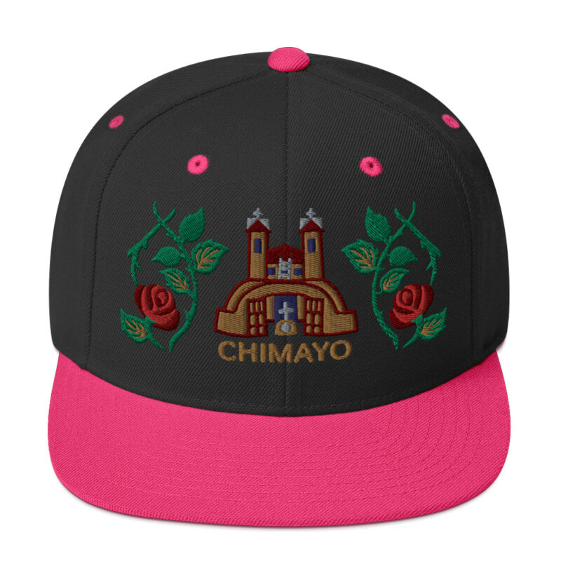 EL SANTUARIO WITH ROSES - Embroidered Snapback Hat - Image 4