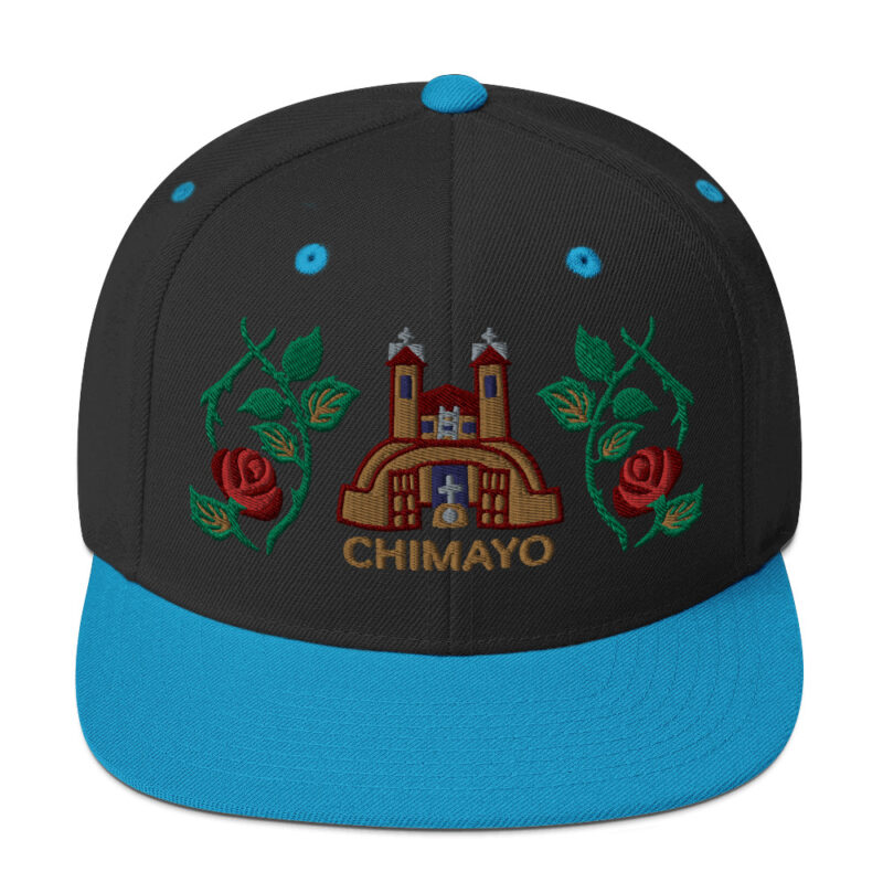 EL SANTUARIO WITH ROSES - Embroidered Snapback Hat - Image 5