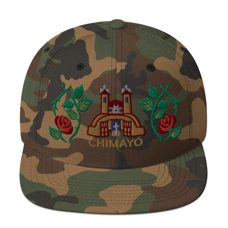 EL SANTUARIO WITH ROSES - Embroidered Snapback Hat - Image 12