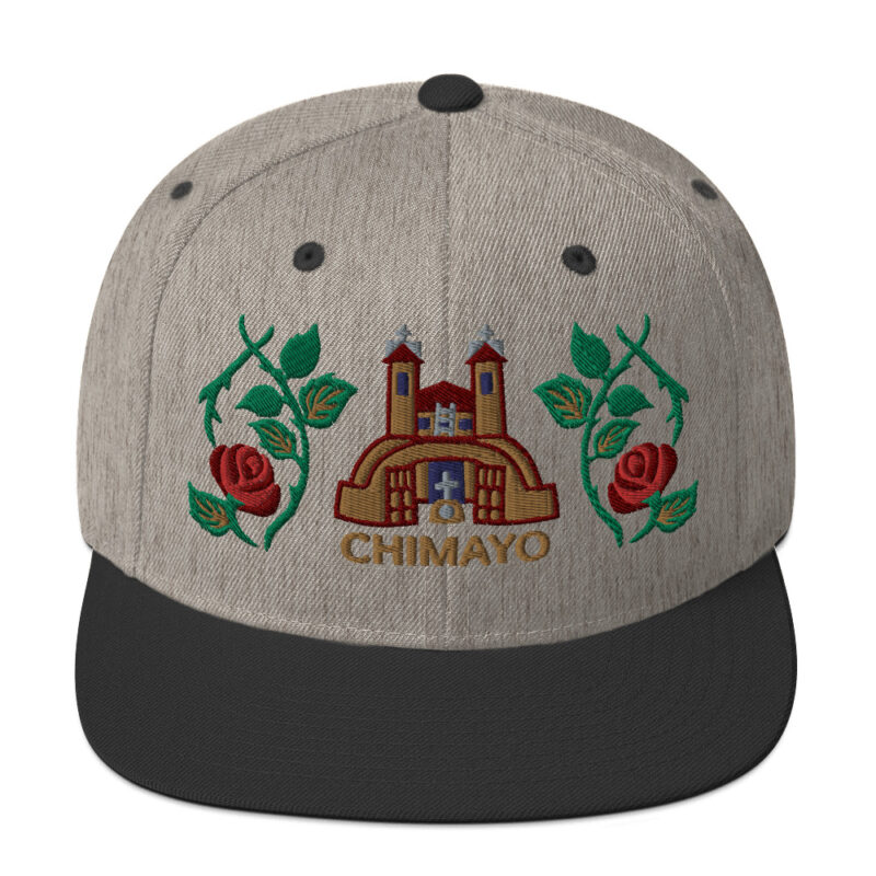 EL SANTUARIO WITH ROSES - Embroidered Snapback Hat - Image 15