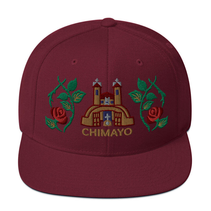 EL SANTUARIO WITH ROSES - Embroidered Snapback Hat - Image 7