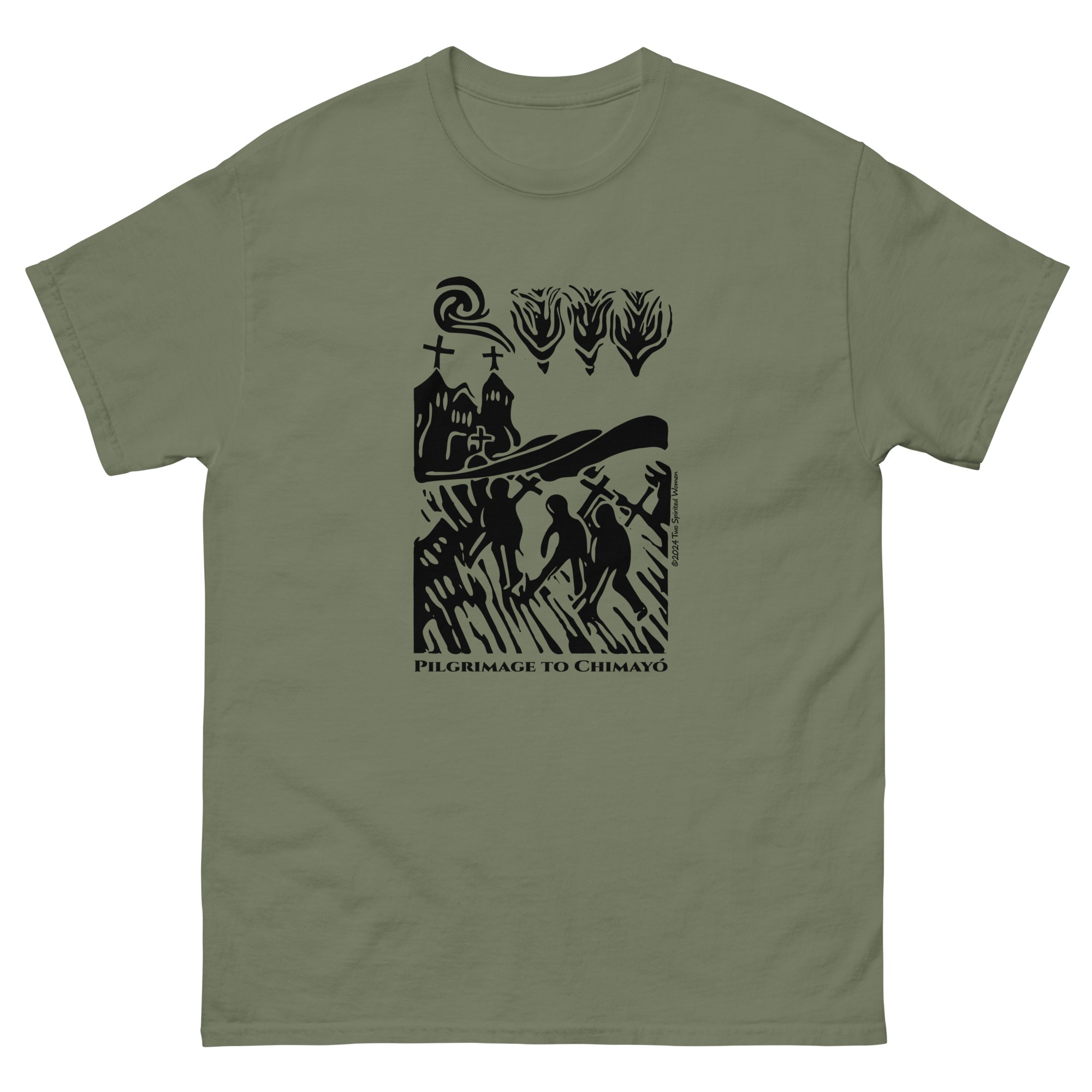 PILGRIMAGE TO CHIMAYO (black) - Men's Classic Tee - Image 4