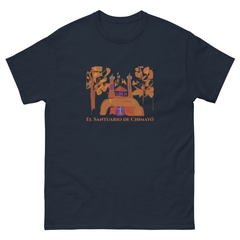 SANTUARIO DE CHIMAYO IN FALL - Men's Classic T-Shirt - Image 4