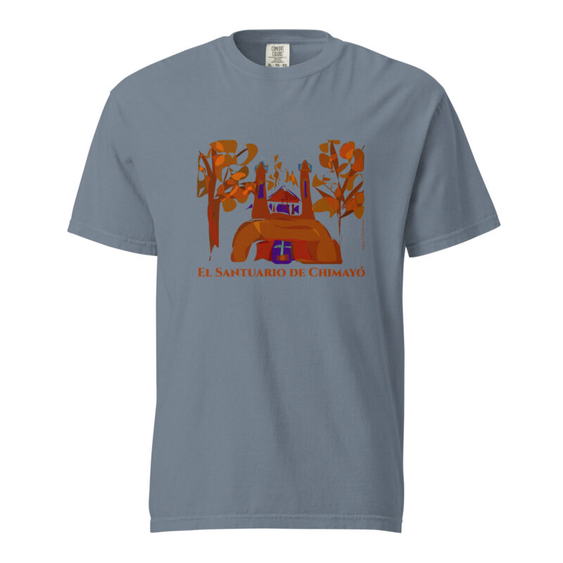 SANTUARIO DE CHIMAYO IN FALL - Unisex Soft Heavyweight Tee - Image 10
