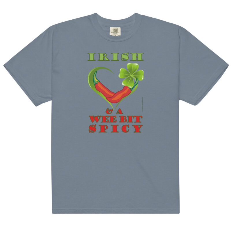 IRISH & SPICY - Unisex Soft Heavyweight T-Shirt - Image 8