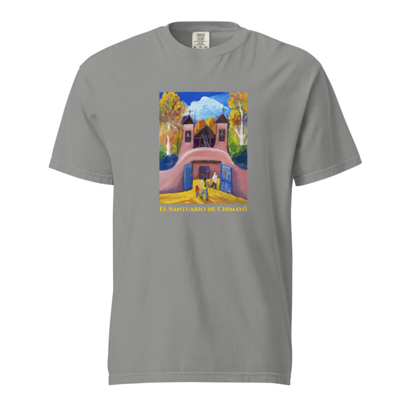 VISITING EL SANTUARIO - Unisex Soft Heavyweight Tee - Image 9