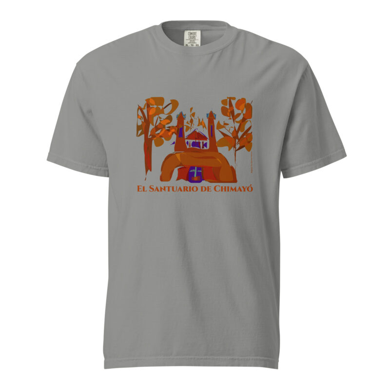 SANTUARIO DE CHIMAYO IN FALL - Unisex Soft Heavyweight Tee - Image 9
