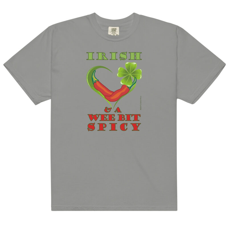 IRISH & SPICY - Unisex Soft Heavyweight T-Shirt - Image 10