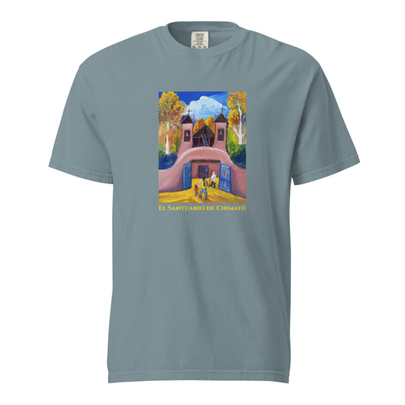 VISITING EL SANTUARIO - Unisex Soft Heavyweight Tee - Image 8