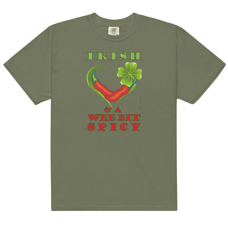 IRISH & SPICY - Unisex Soft Heavyweight T-Shirt - Image 5