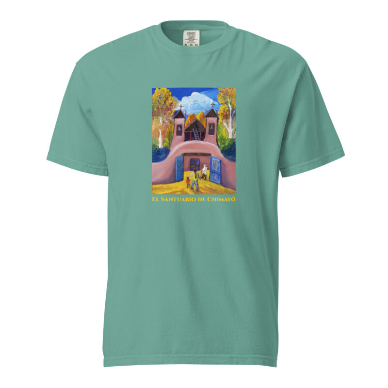 VISITING EL SANTUARIO - Unisex Soft Heavyweight Tee - Image 11