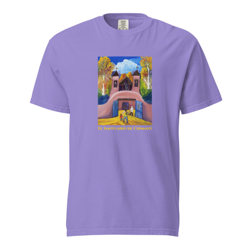 VISITING EL SANTUARIO - Unisex Soft Heavyweight Tee - Image 10