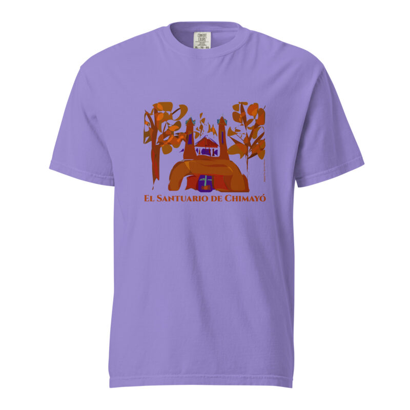 SANTUARIO DE CHIMAYO IN FALL - Unisex Soft Heavyweight Tee - Image 8