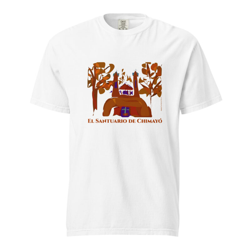 SANTUARIO DE CHIMAYO IN FALL - Unisex Soft Heavyweight Tee - Image 5