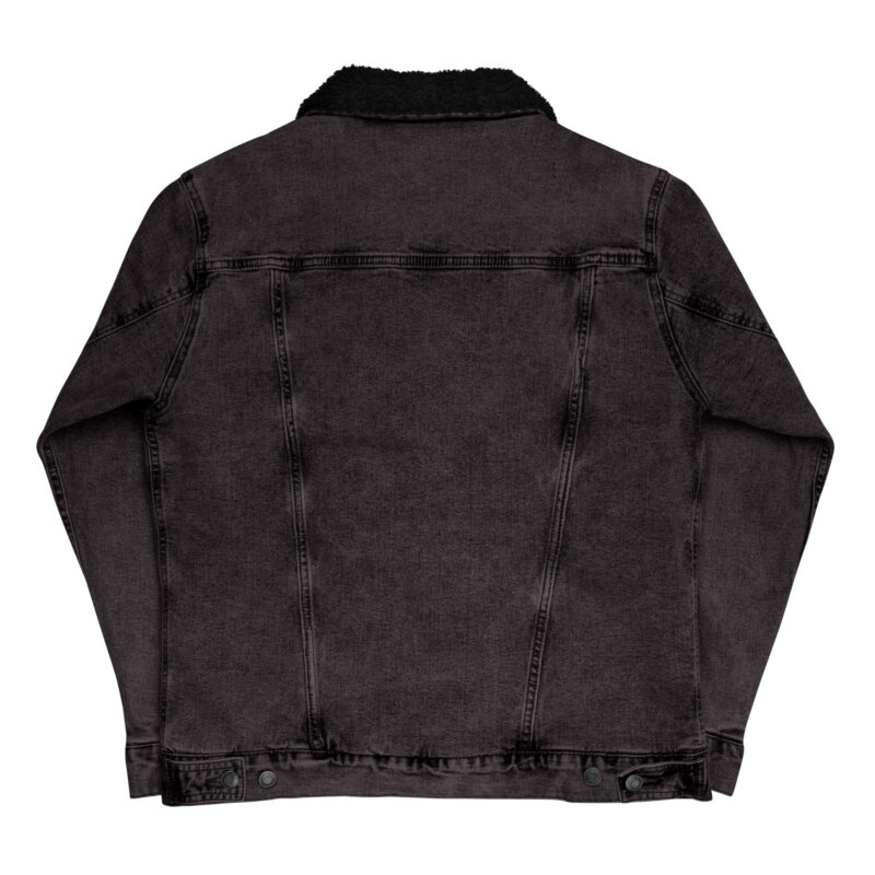 CHIMAYO CHILE - Unisex Denim Sherpa Jacket (embroidered front & back) - Image 19