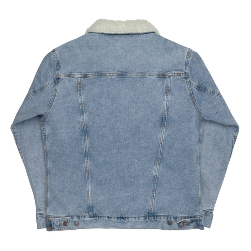 CHIMAYO CHILE - Unisex Denim Sherpa Jacket (embroidered front & back) - Image 22