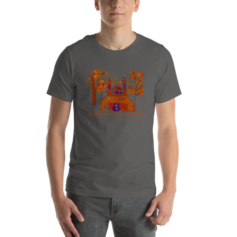 SANTUARIO DE CHIMAYO IN FALL - Unisex Staple Tee (dark colors) - Image 2