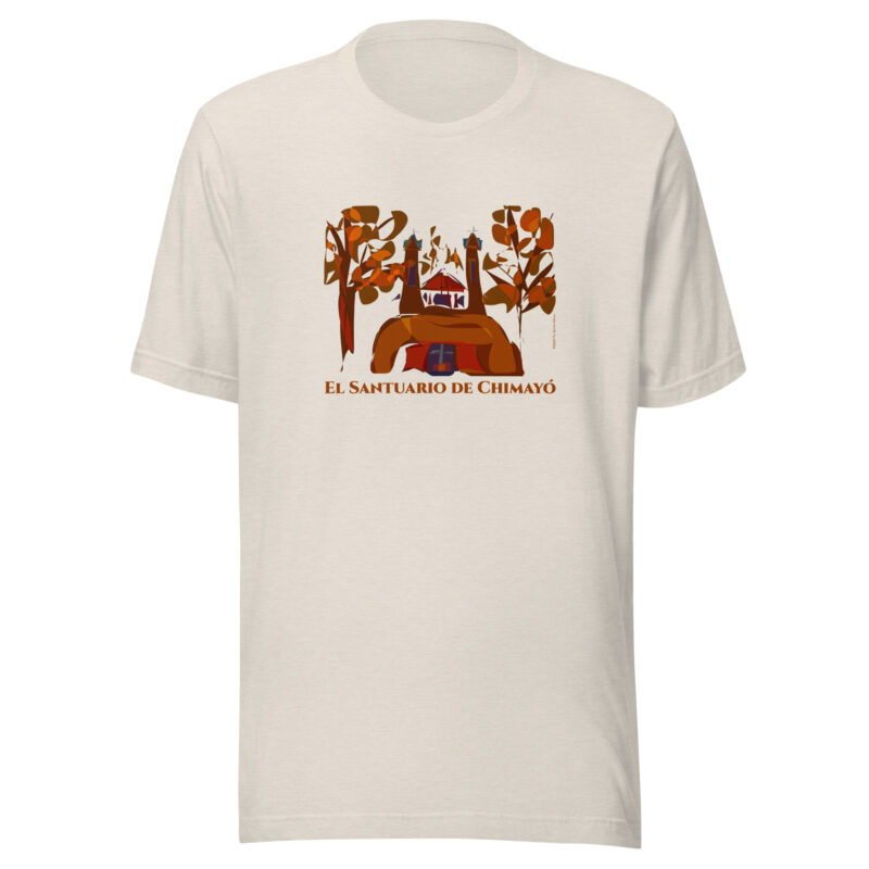 SANTUARIO DE CHIMAYO IN FALL - Unisex Staple Tee (light colors) - Image 8