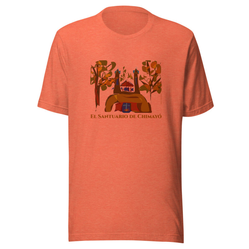 SANTUARIO DE CHIMAYO IN FALL - Unisex Staple Tee (bright colors) - Image 5
