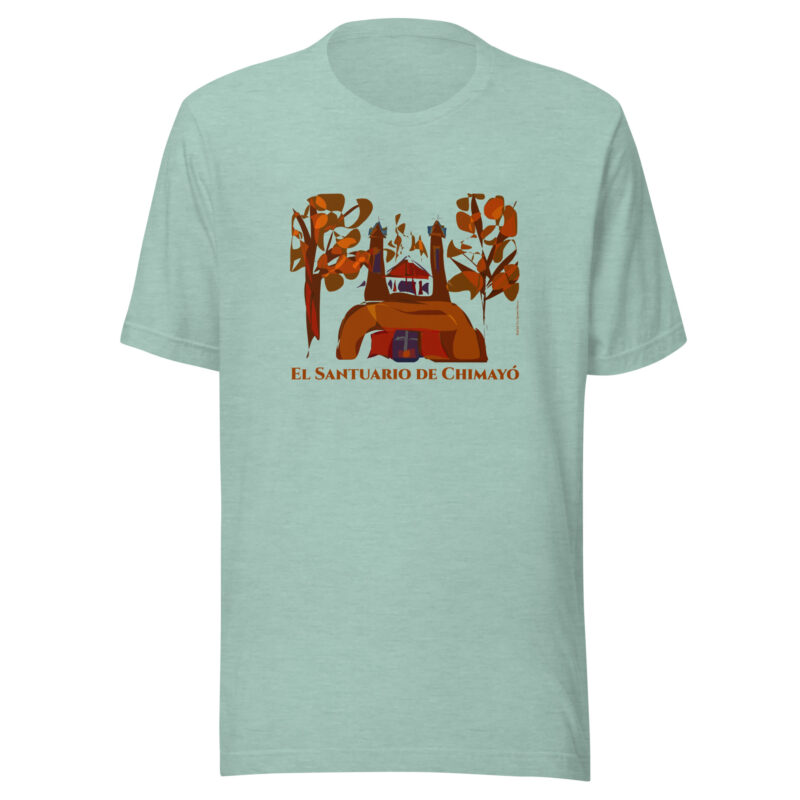 SANTUARIO DE CHIMAYO IN FALL - Unisex Staple Tee (bright colors) - Image 11