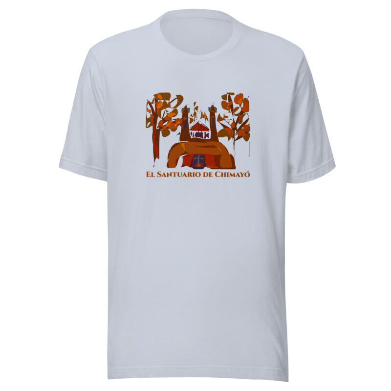 SANTUARIO DE CHIMAYO IN FALL - Unisex Staple Tee (light colors) - Image 4