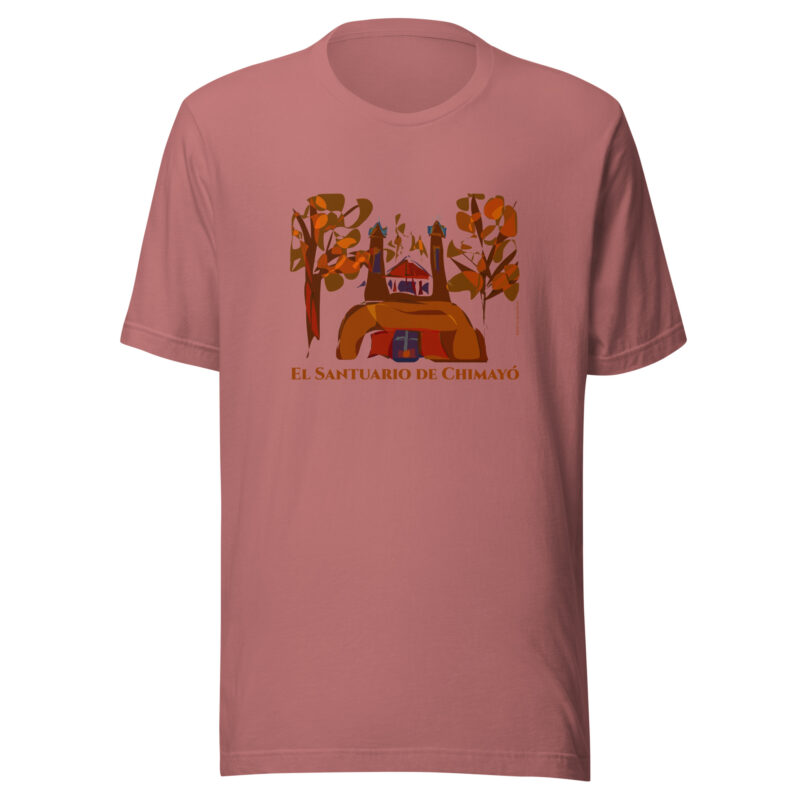 SANTUARIO DE CHIMAYO IN FALL - Unisex Staple Tee (bright colors)