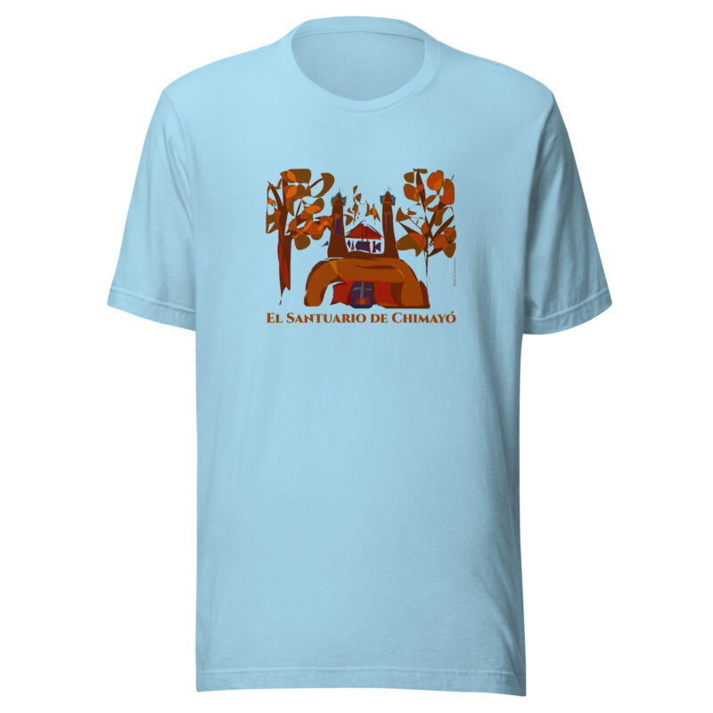 SANTUARIO DE CHIMAYO IN FALL - Unisex Staple Tee (light colors) - Image 5