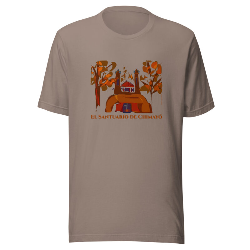 SANTUARIO DE CHIMAYO IN FALL - Unisex Staple Tee (bright colors) - Image 4
