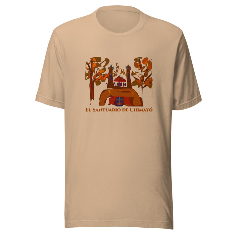 SANTUARIO DE CHIMAYO IN FALL - Unisex Staple Tee (bright colors) - Image 10