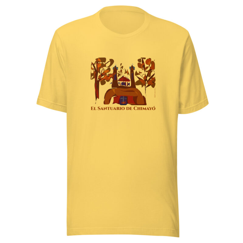 SANTUARIO DE CHIMAYO IN FALL - Unisex Staple Tee (light colors) - Image 7