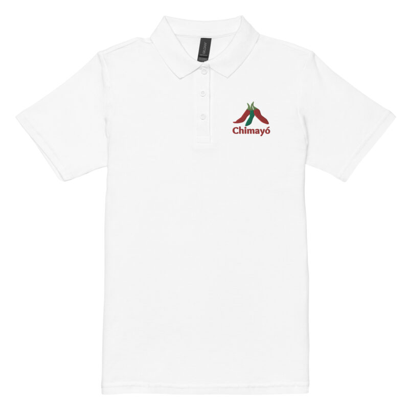 CHIMAYO CHILE - Women’s Pique Polo Shirt (front embroidery) - Image 8