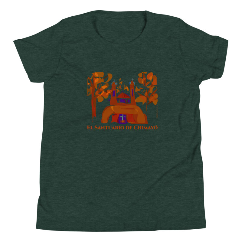 SANTUARIO DE CHIMAYO IN FALL - Youth T-Shirt - Image 4