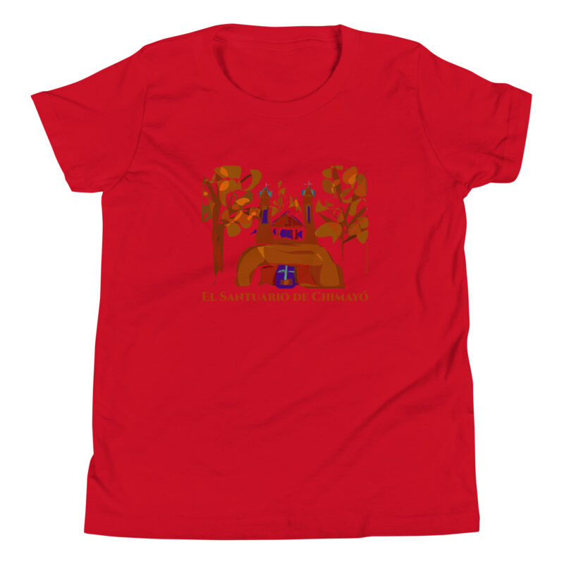 SANTUARIO DE CHIMAYO IN FALL - Youth T-Shirt - Image 6