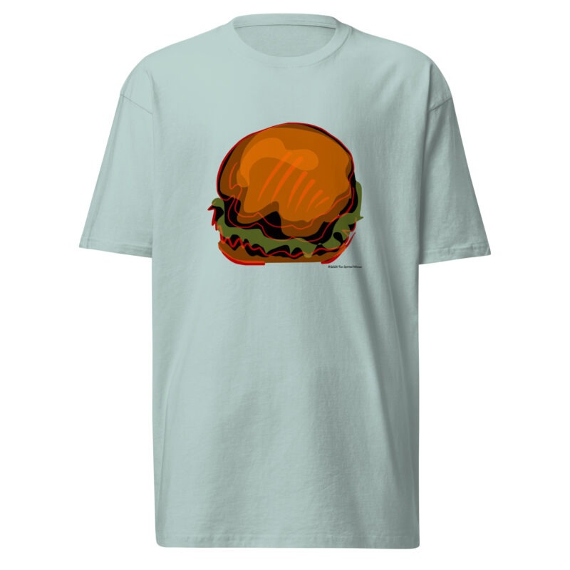 BURGER - Men’s Premium Heavyweight Tee - Image 5